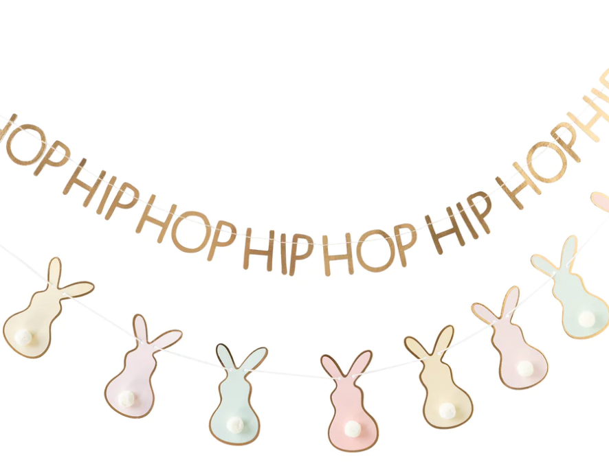 Bunny Pom Pom Banner