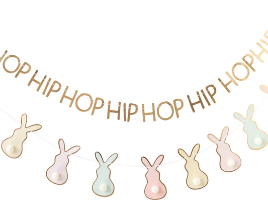 Bunny Pom Pom Banner
