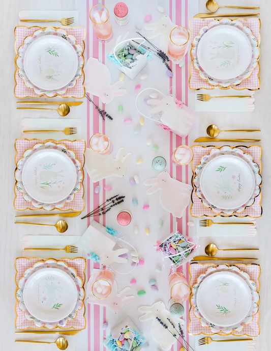 Pink Gingham Plate