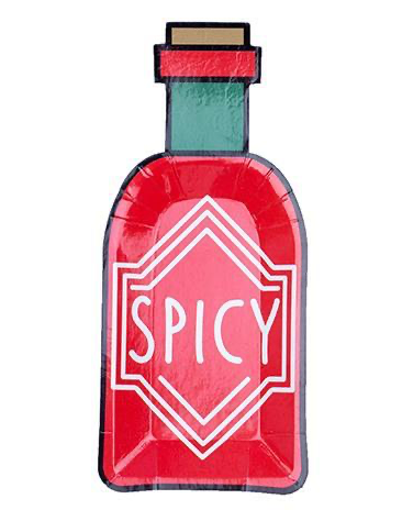 Spicy Bottle Canape Plates