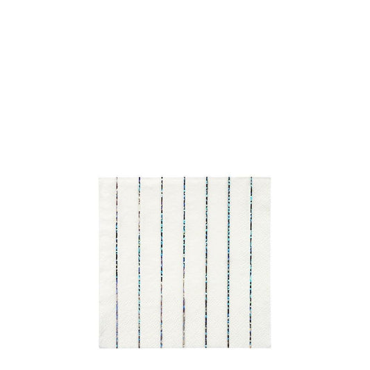 Silver Sparkle Napkins | NYE | Holiday Party | Christmas Dinner | Hanukah | Birthday | Brunch | Bridal Shower | Bachelorette Party